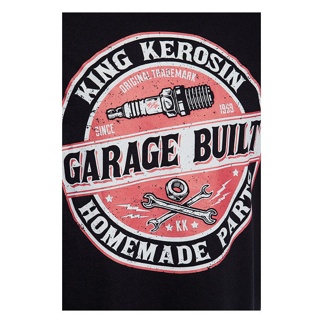 King Kerosin Garage Built T-Shirt Black – S
