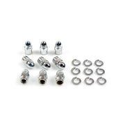 Gardner-Westcott Transmission Side Cover Screw Kit. Chrome Acorn – 1936–1986 4-Speed Big Twin