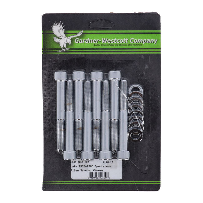 Gardner-Westcott Head Bolt Kit, Allen – L1973–1985 XL Sportster