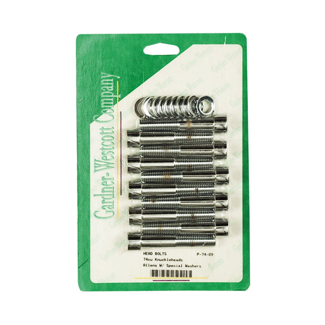 Gardner-Westcott Head Bolt Kit – 1940–1947 74" (1200cc) Knuckle