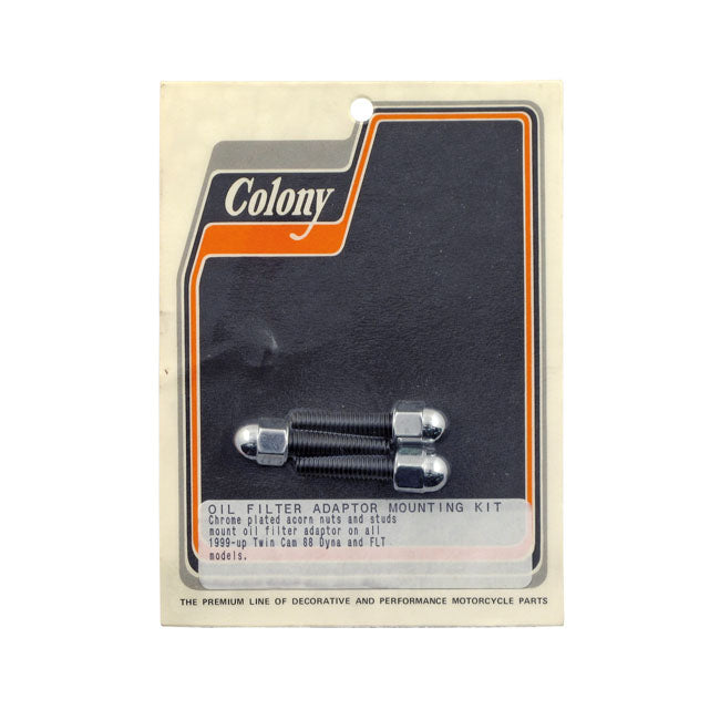 Colony Oil Filter Adapter Screw Kit. Acorn – 1999–2017 Dyna; 1999–2016 FLT/Touring