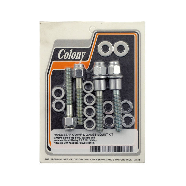 Colony Handlebar Clamp & Gauge Mount Kit. Cap – 1983–1994 FX; XL Models