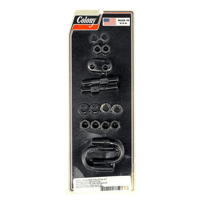 Colony Engine Guard U-Bolt Mount Kit. Rear – 1938–1952 45" Flathead Solo Models