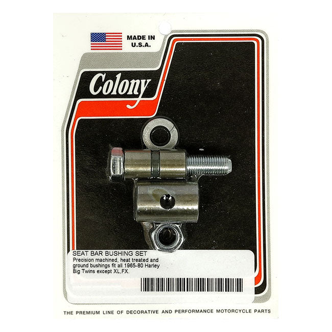 Colony T-Bar Bushing Kit. Zinc – 65-E81 H-D with T-Bar Mounted Solo Seat