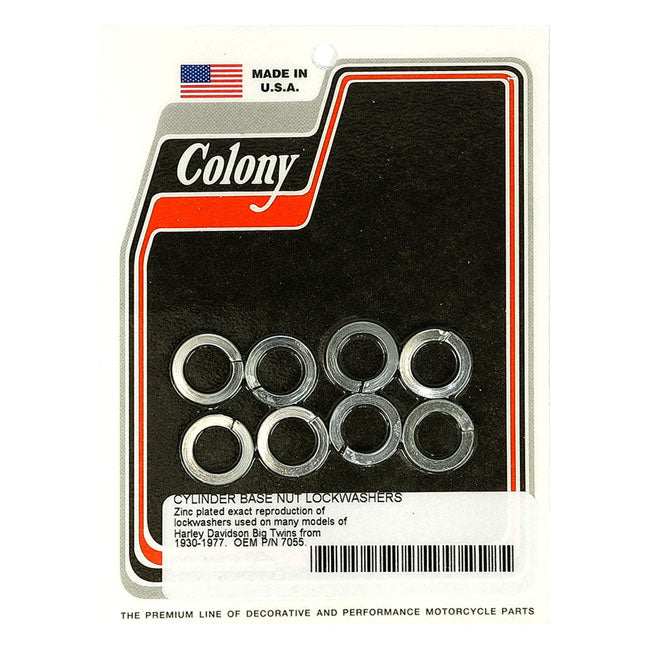 Colony Cyl Base Lockwashers – 1930–1978 OHV & SV Big Twin; 1957–1986…