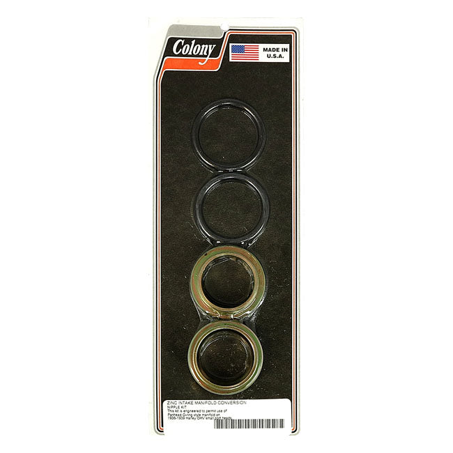 Colony O-ring Manifold Conv. Nipple Kit – 1936–1939 61" OHV Big Twin (Knuckle with…