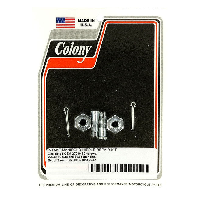 Colony Inlet Nipple Repair Kit – 1932–1954 All Big Twin OHV & SV…