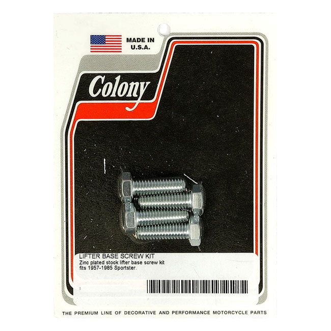 Colony Tappet Block Mount Kit. OEM Style, Zinc – 1957–1985 XL Sportster