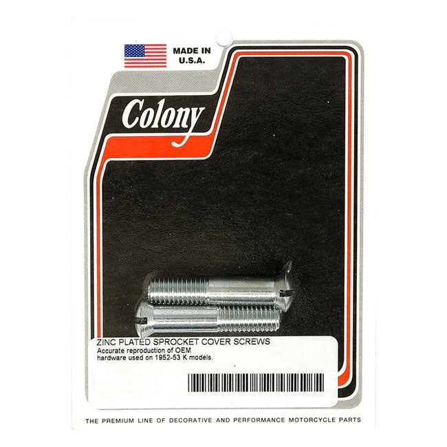 Colony Sprocket Cover Mount Kit. Zinc – 1952–1953 K Model