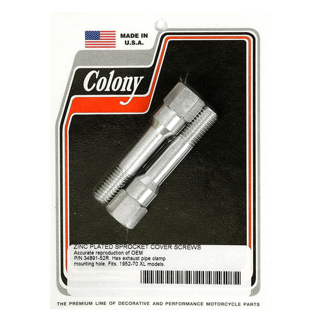 Colony Sprocket Cover Mount Kit. Zinc – 1952–1956 K Model; 1957–1970 XL…