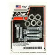 Colony Knuckle Rocker Box Bolt Kit. Zinc – 1936–1947 Knucklehead