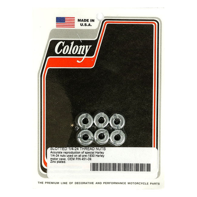 Colony Early Crankcase Nuts – 1911-1929 V-TWIN; 1930–1934 Singles…