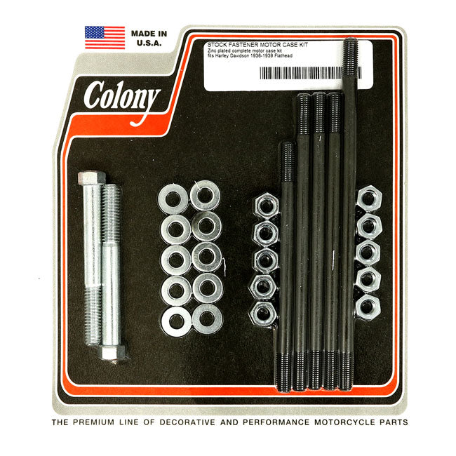 Colony Crankcase Bolt Kit – 1936–1939 74/80" SV
