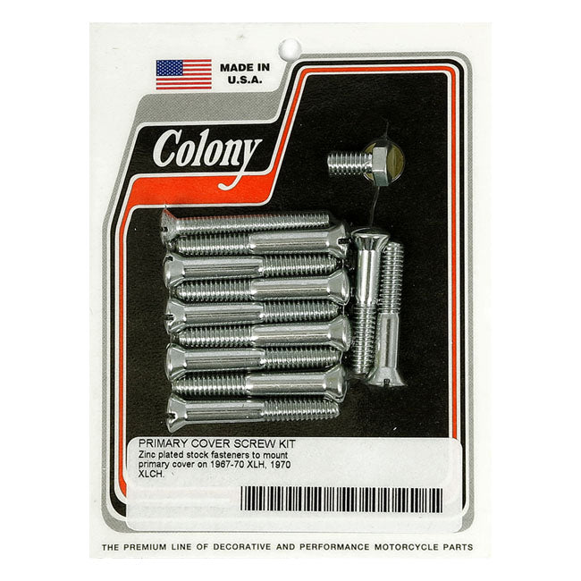 Colony Primary Mount Kit Slotted Head, Zinc – 1967–1970 XLH; 1970 Xlch