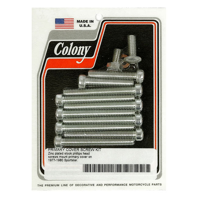 Colony Primary Mount Kit Phillips Head, Zinc – 1977–1980 XL Sportster