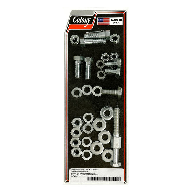 Colony Transmission Mount Kit. Zinc – 1936–1964 Big Twin