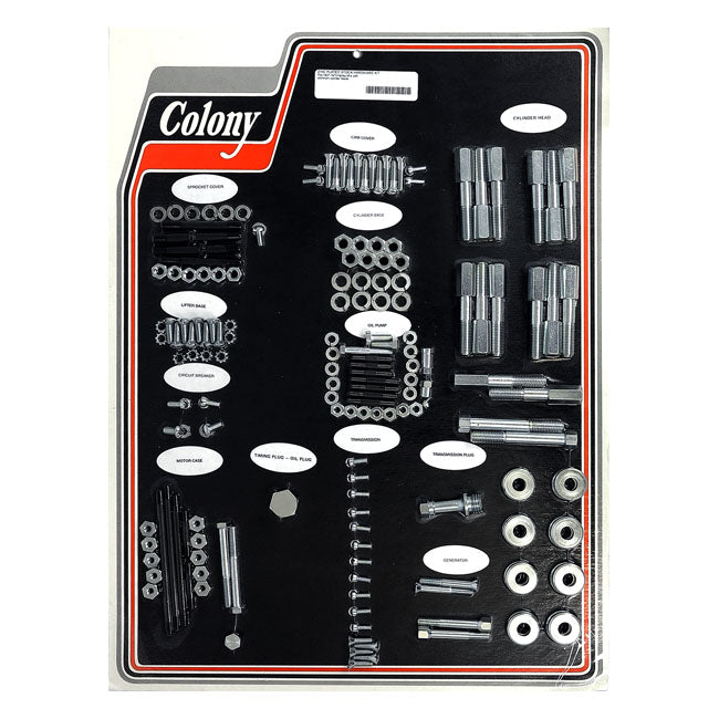 Colony Motor Screw Set – 1937–1973 45" Sv with Aluminium Heads