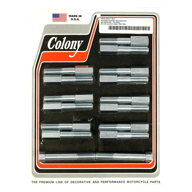 Colony Head Bolt Kit – 1939–1973 45" Sv with Alu Heads