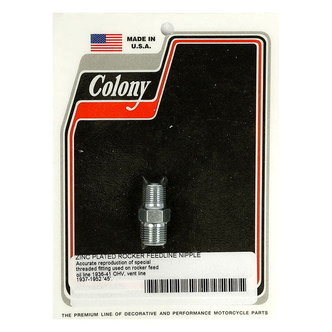 Colony Knuckle Rocker Box Oil Feed Fitting. Zinc – 1936–1941 Knucklehead; 1937–1964 45"…