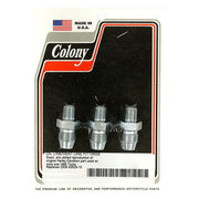 Colony Oil Line Fitting Set. Zinc – 1936-1964 OHV & Flathead Big Twin: Oil…