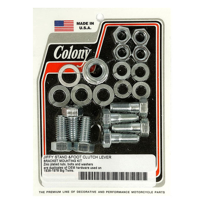 Colony Jiffy & Foot Clutch Mount Kit – 1936–1978 Big Twin