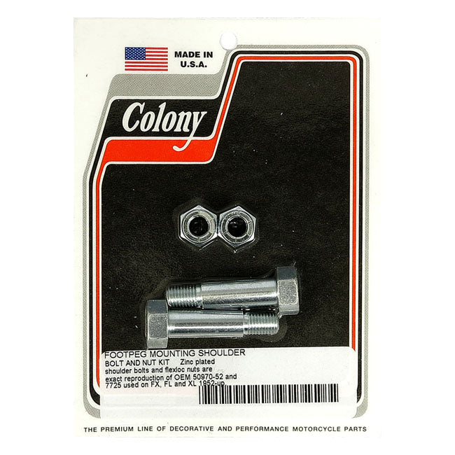Colony Foot Peg Mount Kit. Zinc – 1952–1968 Big Twin; 1957–1968 XL…