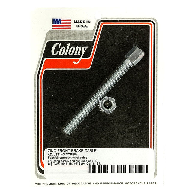 Colony Front Brake Cable Adjuster. Zinc – 1941–1948 Big Twin; 1941–1952 45"…