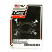 Colony Linkert Air Cleaner Mount Screw & Lock Kit. Zinc – 1955–1965 Big Twin