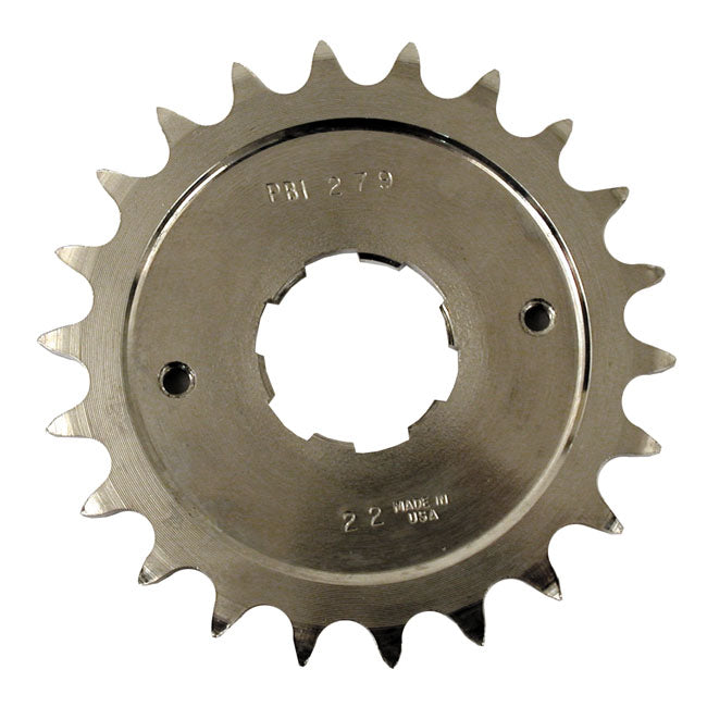 Pbi CNC Transmission Sprocket. 22t – 1936–1979 4-Speed Big Twin