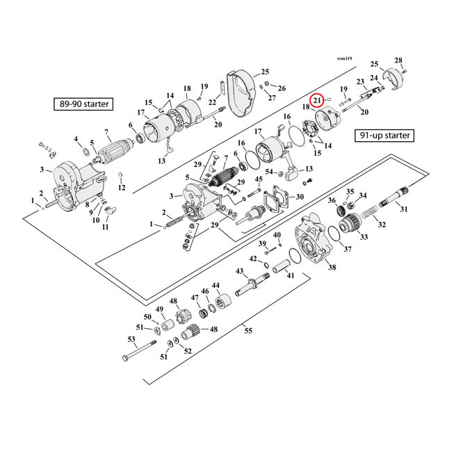 MCS Drain Vent, Starter Motor – 1991–2015 Big Twin