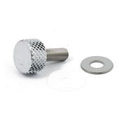 MCS Thumb Screw Kit for Seat. Low Profile. Chrome – 1996–2025 H-D with 1/4-20 Threads