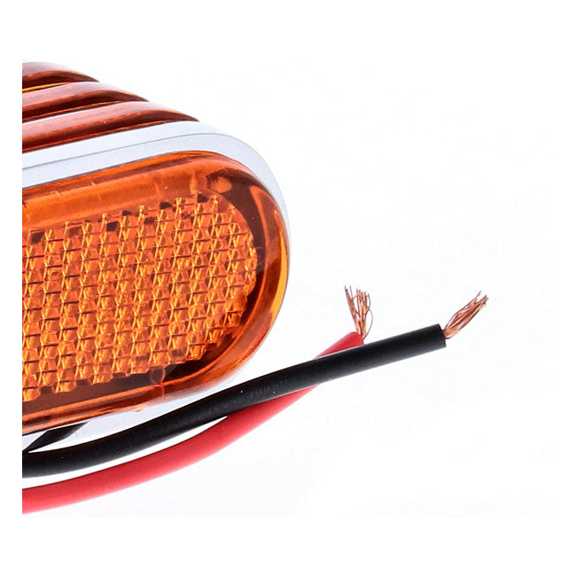 MCS Lango Side Lighters, Turn Signals. Chrome