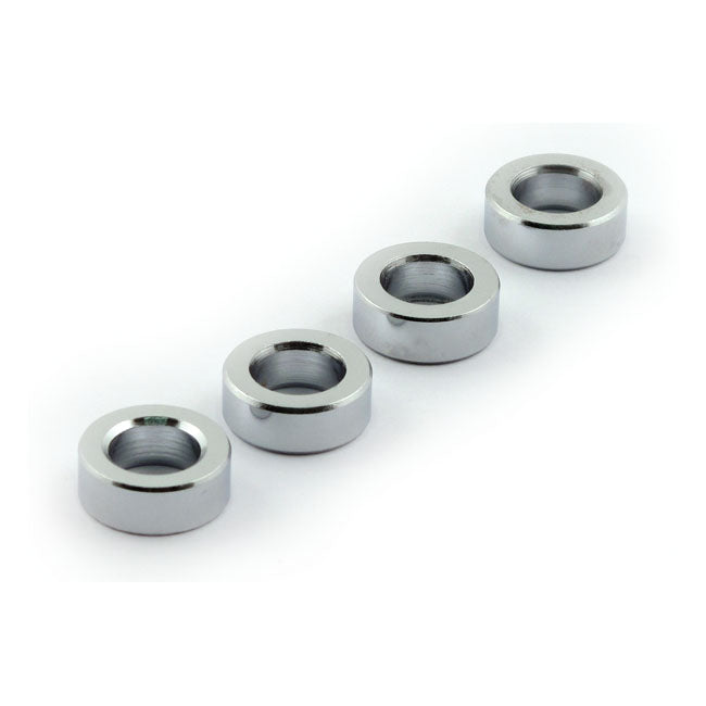 Chris Products Turn Signal Spacers 1/4" (6.35mm) Long. Chrome