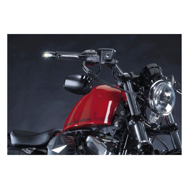 Kellermann BL 1000 LED Turn Signal. Clear. Black Brass