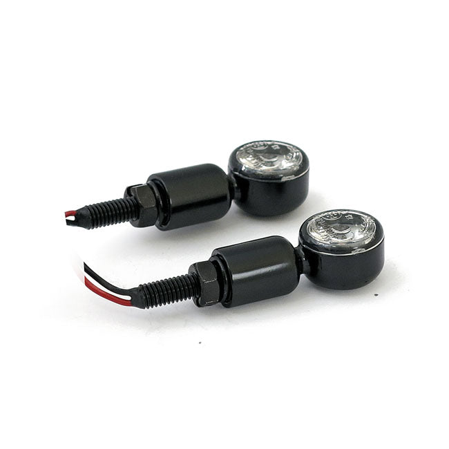 MCS Mc1 LED Turn Signals Black, Clear Lens