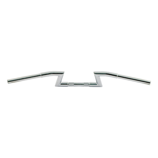 Fehling Crc Z-Bar Hollister 1 3/16" (30 mm). Chrome – 1982–2022 H-D with 1" I.d. Risers