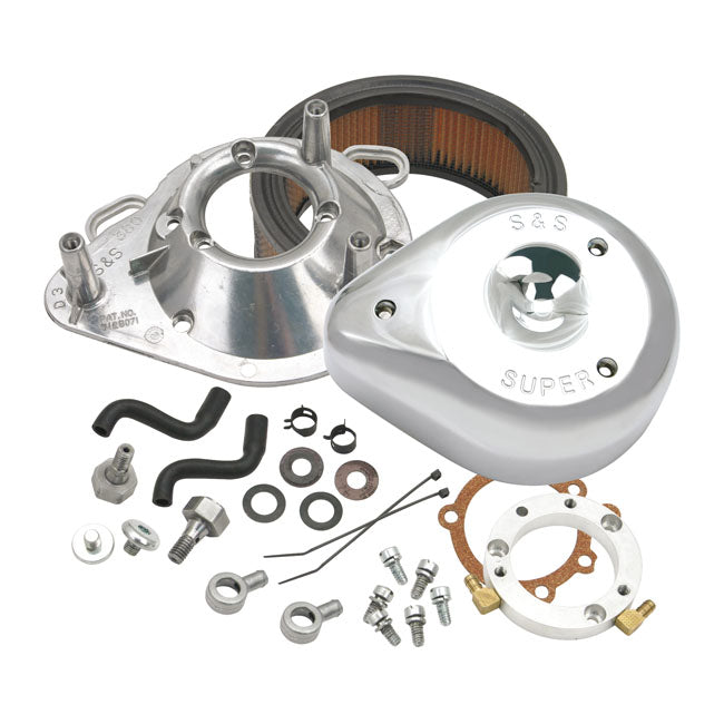 Teardrop Air Cleaner Assembly. Chrome – CV Carburetor: 1993–2006 All Big Twin…