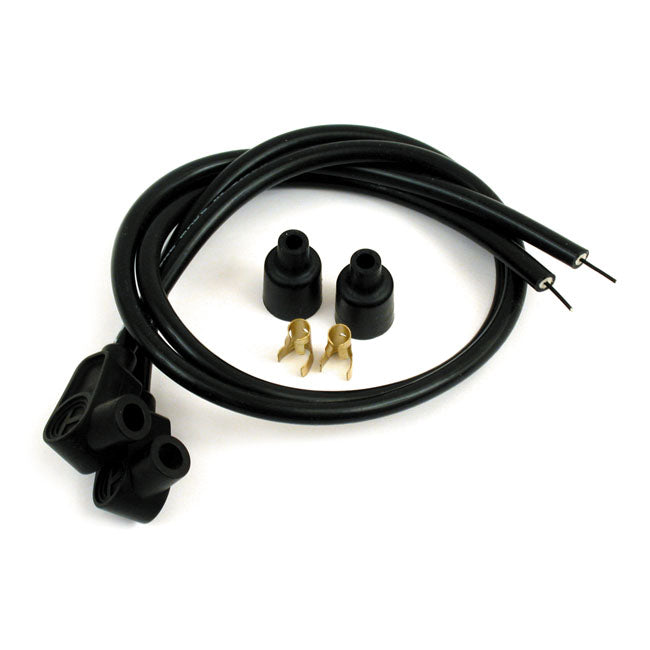 Taylor 8 mm Spiro-Pro Universal Spark Plug Wire Set. Black – Universal for Use with Pre-Twin Cam…