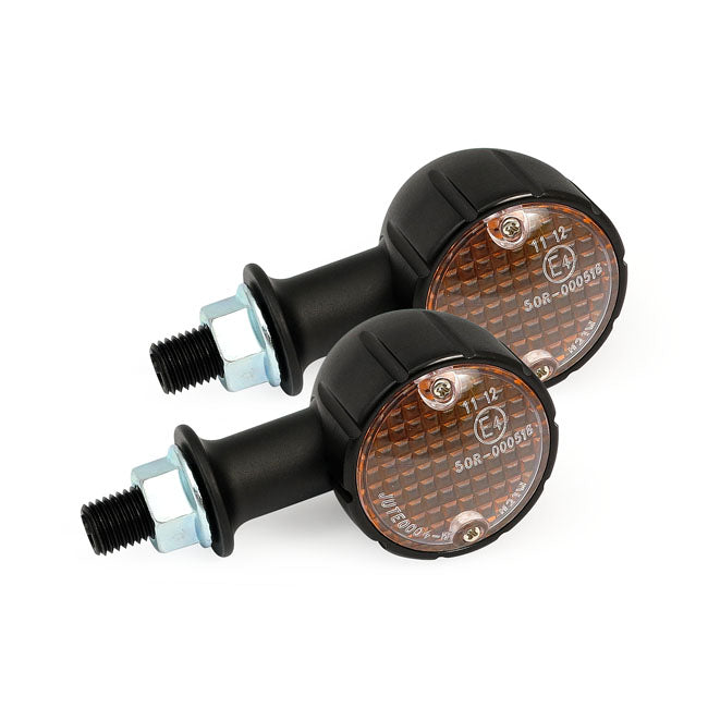 MCS Arizona, Halogen Turn Signals. Black. 20 mm Stem