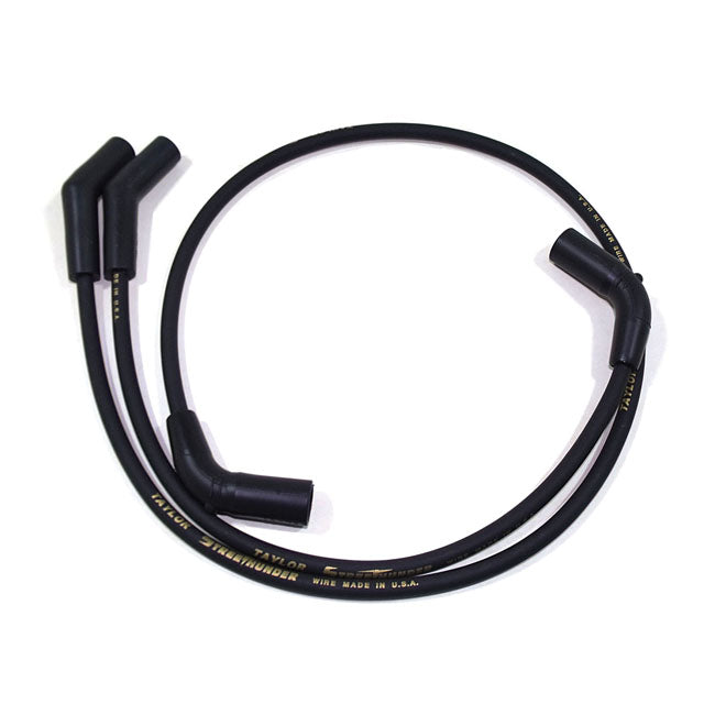 Taylor 8 mm Street Thunder Spark Plug Wire Set. Black – 2009–2016 FLT/Touring; Trikes