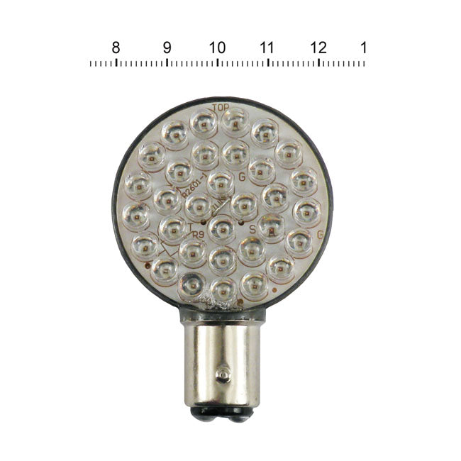 MCS ''Lollipop'' Flat LED Taillight & Turn Signal Bulb. Red