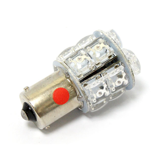 MCS Superflux LED Miniature Bulb. Red Light, Std Base