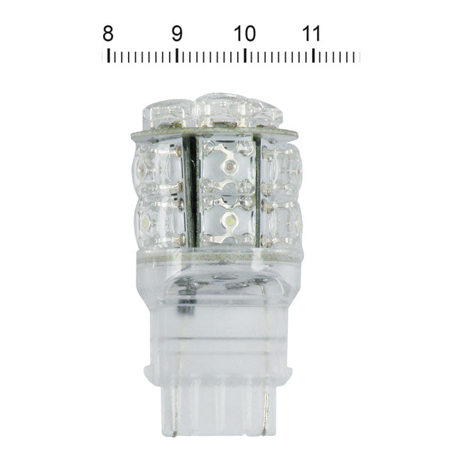 MCS Superflux #194 LED Miniature Bulb. White Light, Glass Base