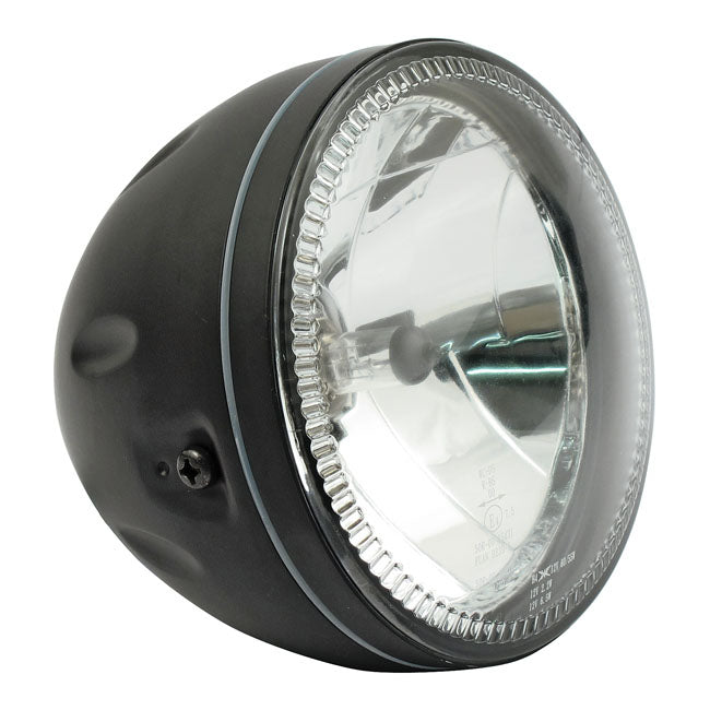 MCS Skyline, 5-3/4" H4 Headlamp. Side Mount. Black