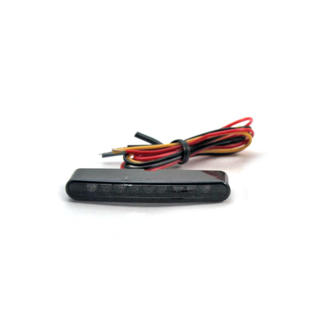 MCS Stripe-Run Mini LED Taillight. Smoke Lens