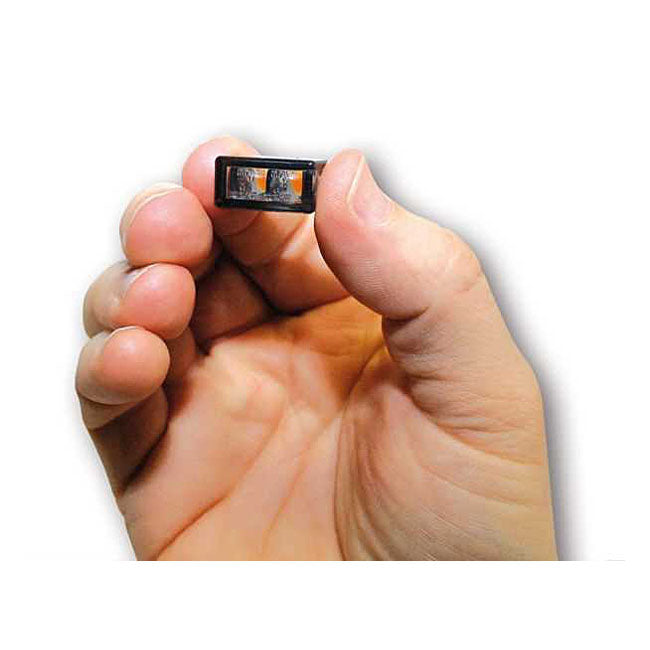 MCS Cube-V Mini Turn Signals 2 LEDs. Smoke Lens – Universal