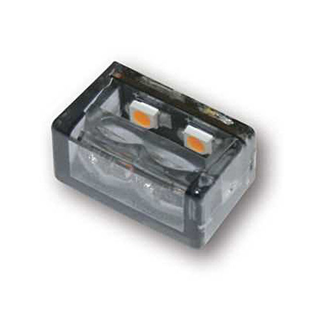 MCS Cube-V Mini Turn Signals 2 LEDs. Smoke Lens – Universal