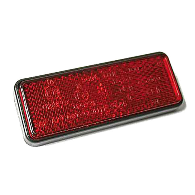 MCS Universal B-Seen Reflector. Rectangular. 92x36 mm. Red