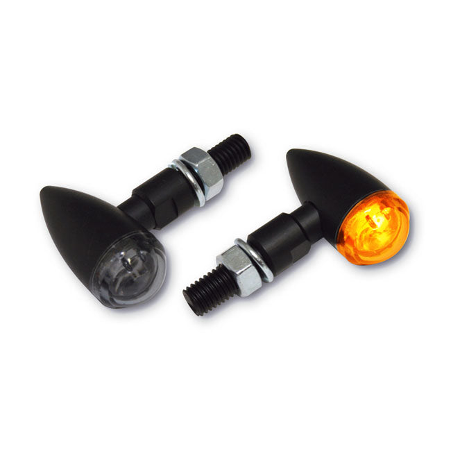 MCS PB2 LED Turn Signals Black, Smoke Lens