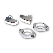 MCS Paco, Turn Signal Fork Mount Kit. 35-37mm. Chrome – Universal